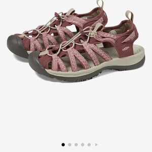 retail $120 KEEN Whisper outdoors sandals Rose Brown Peach Parfait pink purple